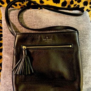 Kate Spade Black leather crossbody bag